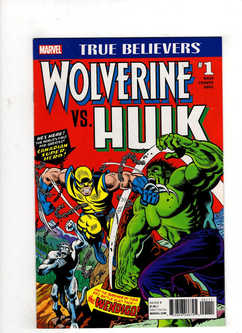 True Believers: Wolverine Vs Hulk #1 (2017)      Buy & Sell Comics Online Comic Shop Toronto Canada