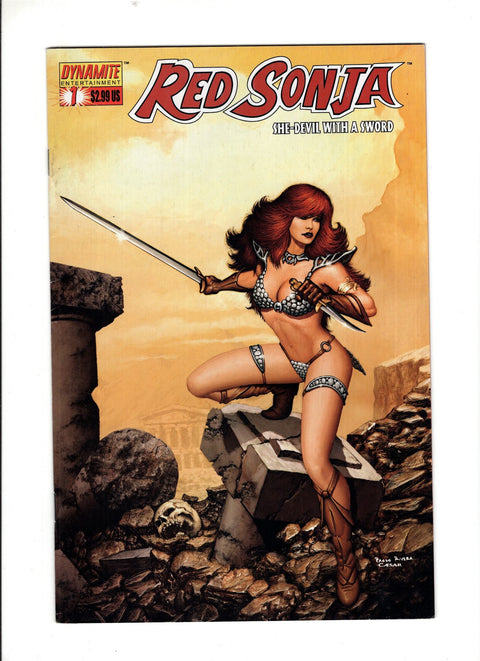 Red Sonja, Vol. 1 (Dynamite Entertainment) #1 (Cvr B) (2005) Paolo Rivera  B Paolo Rivera  Buy & Sell Comics Online Comic Shop Toronto Canada