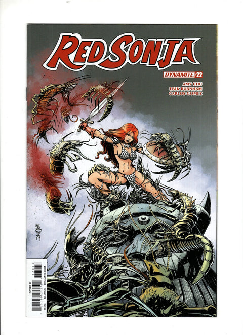 Red Sonja, Vol. 4 (Dynamite Entertainment) #22 (Cvr C) (2018) Tom Mandrake & Sian Mandrake  C Tom Mandrake & Sian Mandrake  Buy & Sell Comics Online Comic Shop Toronto Canada