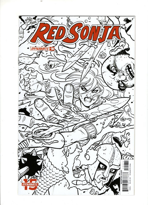 Red Sonja, Vol. 5 (Dynamite Entertainment) #10 (Cvr G) (2019) 20 Copy Conner B&w Incentive  G 20 Copy Conner B&w Incentive  Buy & Sell Comics Online Comic Shop Toronto Canada