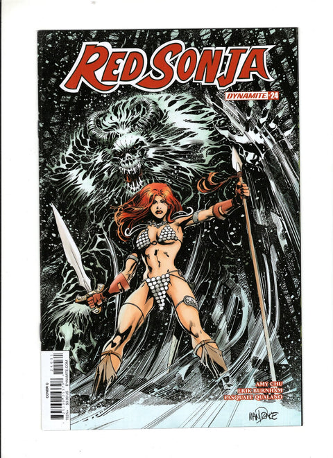 Red Sonja, Vol. 4 (Dynamite Entertainment) #24 (Cvr C) (2018) Tom Mandrake & Sian Mandrake  C Tom Mandrake & Sian Mandrake  Buy & Sell Comics Online Comic Shop Toronto Canada