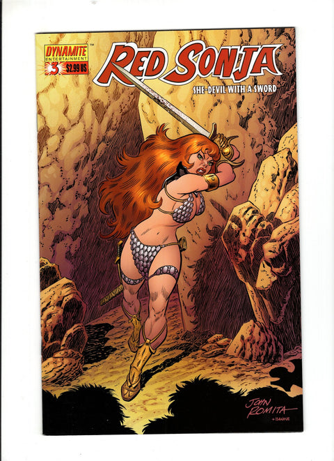 Red Sonja, Vol. 1 (Dynamite Entertainment) #3 (Cvr B) (2005) John Romita  B John Romita  Buy & Sell Comics Online Comic Shop Toronto Canada