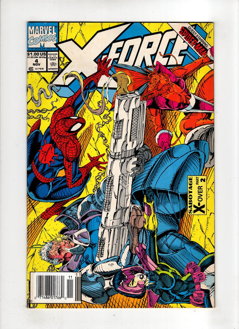 X-Force, Vol. 1 #4 (1991) Newsstand Edition  Newsstand Edition  Buy & Sell Comics Online Comic Shop Toronto Canada