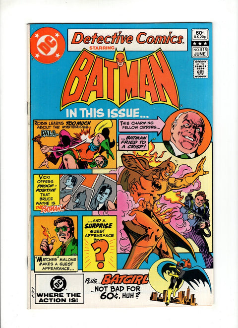 Detective Comics, Vol. 1 #515 (1982)      Buy & Sell Comics Online Comic Shop Toronto Canada