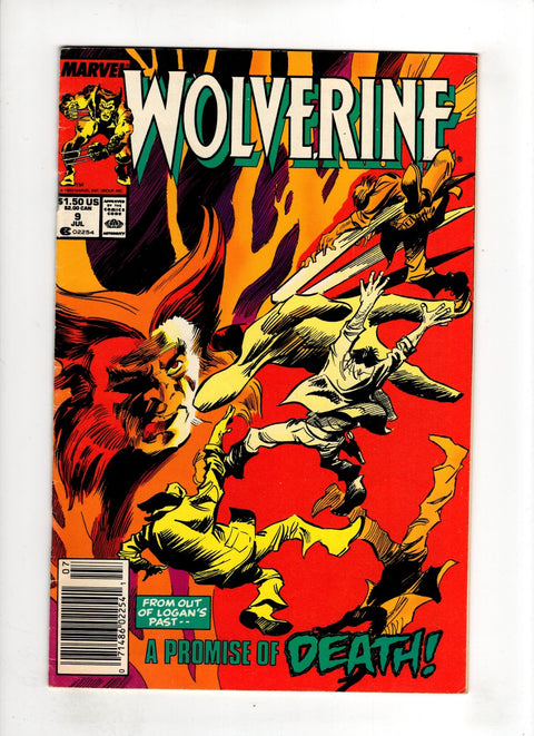 Wolverine, Vol. 2 #9 (Cvr B) (1989) Newsstand Edition B Newsstand Edition  Buy & Sell Comics Online Comic Shop Toronto Canada