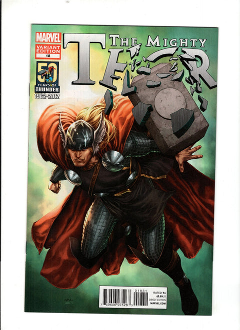 The Mighty Thor, Vol. 1 #18 (Cvr C) (2012) Steve McNiven Thor 50th Anniversary Variant  C Steve McNiven Thor 50th Anniversary Variant  Buy & Sell Comics Online Comic Shop Toronto Canada