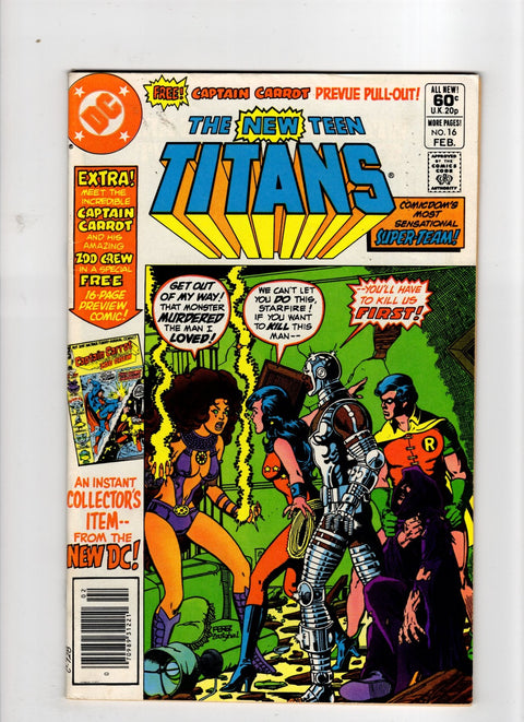 The New Teen Titans, Vol. 1 #16 (1982) 1st Captain Carrot   1st Captain Carrot  Buy & Sell Comics Online Comic Shop Toronto Canada