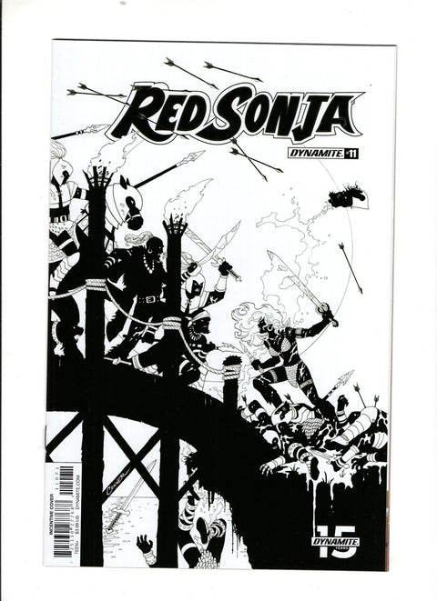 Red Sonja, Vol. 5 (Dynamite Entertainment) #11 (Cvr G) (2019) 20 Copy Conner B&w Incentive  G 20 Copy Conner B&w Incentive  Buy & Sell Comics Online Comic Shop Toronto Canada