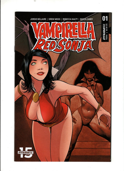 Vampirella / Red Sonja #1 (Cvr E) (2019) Drew Moss Then and Now  E Drew Moss Then and Now  Buy & Sell Comics Online Comic Shop Toronto Canada