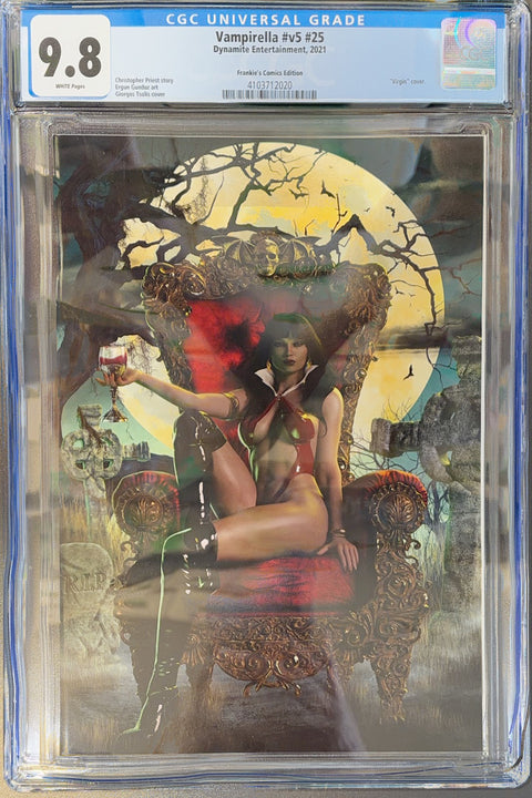 Vampirella, Vol. 5 (Dynamite) #25 (CGC 9.8) (2021)  AZ Frankie's Comics Exclusive Giorgos Tsolis Virgin Variant  Buy & Sell Comics Online Comic Shop Toronto Canada