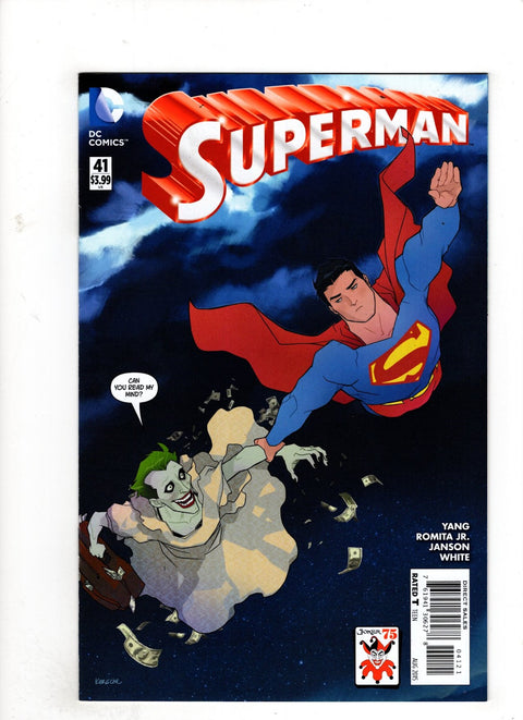 Superman, Vol. 3 #41 (Cvr B) (2015) Karl Kerschl Joker 75th Anniversary Variant  B Karl Kerschl Joker 75th Anniversary Variant  Buy & Sell Comics Online Comic Shop Toronto Canada