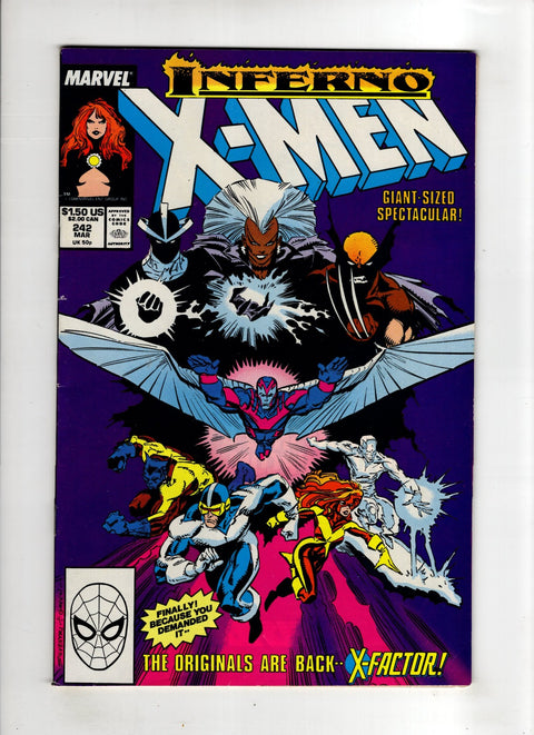 Uncanny X-Men, Vol. 1 #242 (1988)     Buy & Sell Comics Online Comic Shop Toronto Canada
