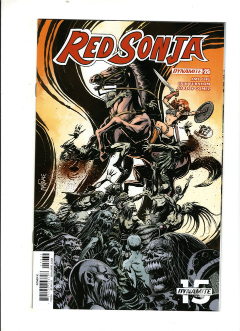 Red Sonja, Vol. 4 (Dynamite Entertainment) #25 (Cvr C) (2019) Tom Mandrake & Sian Mandrake  C Tom Mandrake & Sian Mandrake  Buy & Sell Comics Online Comic Shop Toronto Canada