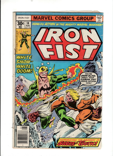 Iron Fist, Vol. 1 #14 (Cvr A) (1977) 1st Sabretooth  A 1st Sabretooth  Buy & Sell Comics Online Comic Shop Toronto Canada