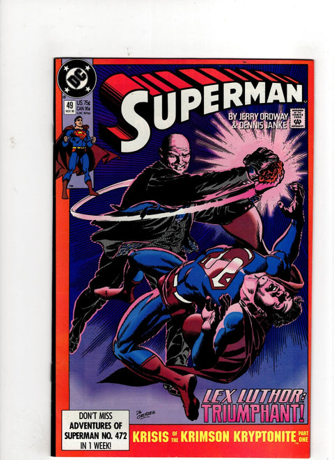 Superman, Vol. 2 #49 (1990)      Buy & Sell Comics Online Comic Shop Toronto Canada