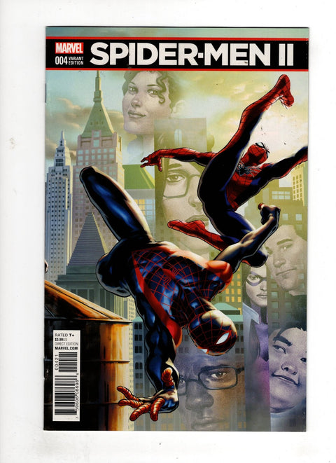 Spider-Men II #4 (Cvr B) (2017) Variant Jesus Saiz Connecting D  B Variant Jesus Saiz Connecting D  Buy & Sell Comics Online Comic Shop Toronto Canada