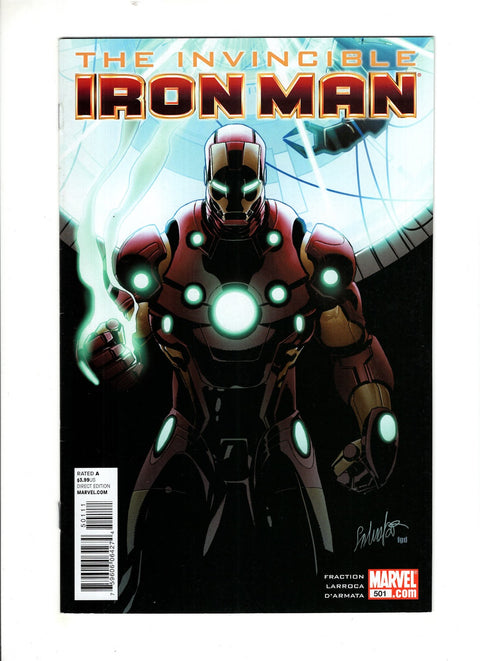 Invincible Iron Man, Vol. 1 #501 (Cvr A) (2011) Salvador Larroca  A Salvador Larroca  Buy & Sell Comics Online Comic Shop Toronto Canada