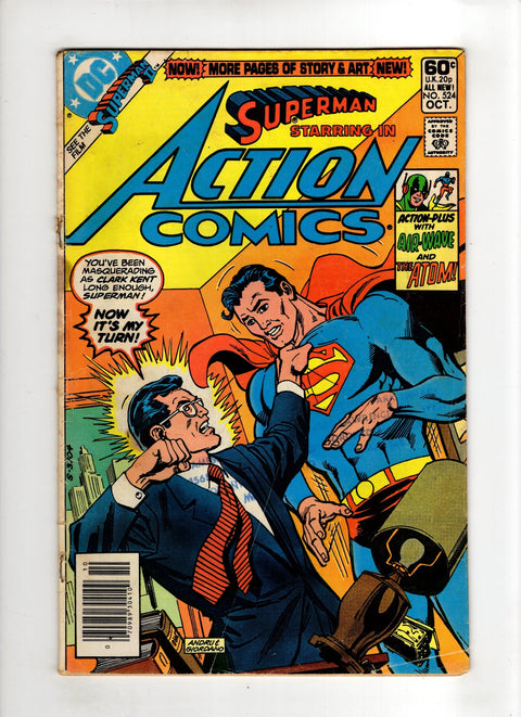 Action Comics, Vol. 1 #524 (1981) Newsstand Edition  Newsstand Edition  Buy & Sell Comics Online Comic Shop Toronto Canada
