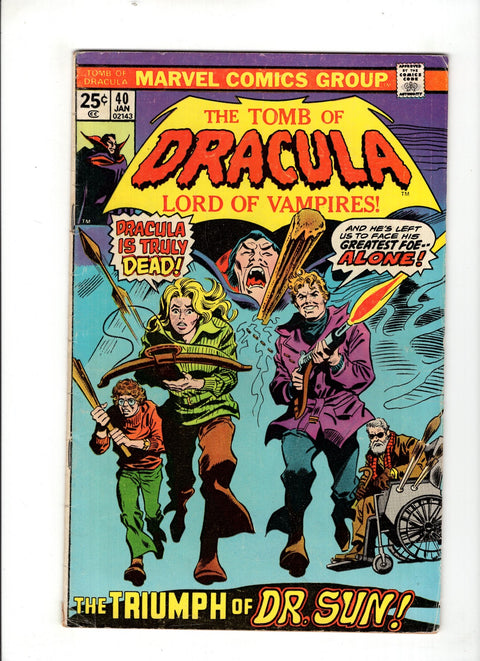 Tomb of Dracula, Vol. 1 #40 (1975)      Buy & Sell Comics Online Comic Shop Toronto Canada