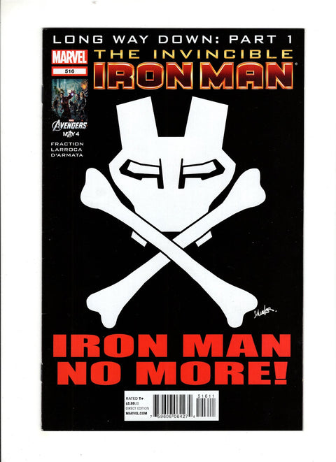 Invincible Iron Man, Vol. 1 #516 (2012) Salvador Larroca   Salvador Larroca  Buy & Sell Comics Online Comic Shop Toronto Canada