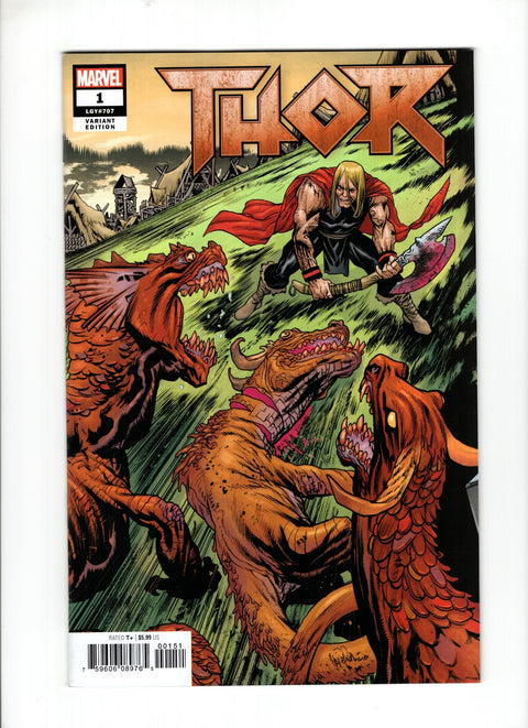 Thor, Vol. 5 #1 (Cvr E) (2018) Incentive James Harren Connecting Hammer Variant  E Incentive James Harren Connecting Hammer Variant  Buy & Sell Comics Online Comic Shop Toronto Canada