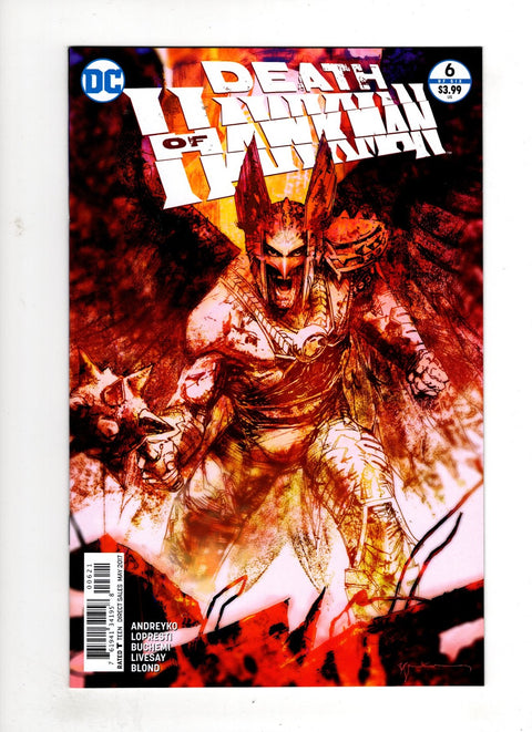 Death of Hawkman #6 (Cvr B) (2017) Bill Sienkiewicz Variant  B Bill Sienkiewicz Variant  Buy & Sell Comics Online Comic Shop Toronto Canada