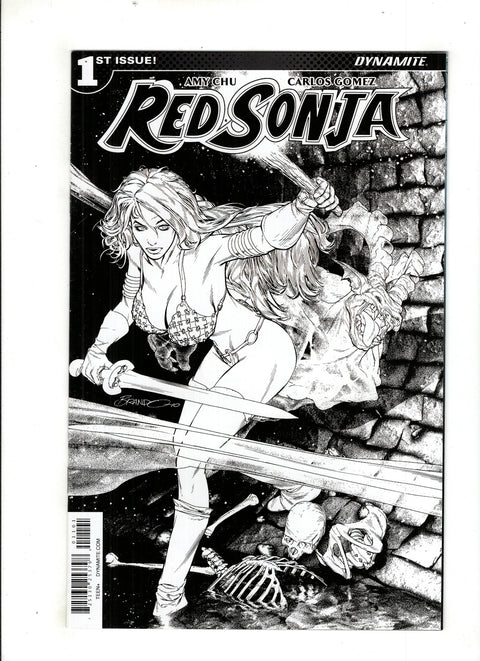 Red Sonja, Vol. 4 (Dynamite Entertainment) #1 (Cvr J) (2017) Incentive Brandon Peterson Black & White  J Incentive Brandon Peterson Black & White  Buy & Sell Comics Online Comic Shop Toronto Canada