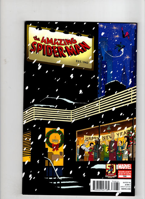 The Amazing Spider-Man, Vol. 2 #700 (Cvr B) (2013) Marcos Martin 50th Anniversary Variant  B Marcos Martin 50th Anniversary Variant  Buy & Sell Comics Online Comic Shop Toronto Canada