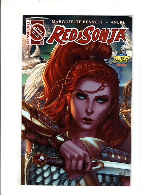 Red Sonja, Vol. 3 (Dynamite Entertainment) #1 (Cvr Q) (2016) Midtown Exclusive Nei Ruffino Connecting Color Variant  Q Midtown Exclusive Nei Ruffino Connecting Color Variant  Buy & Sell Comics Online Comic Shop Toronto Canada