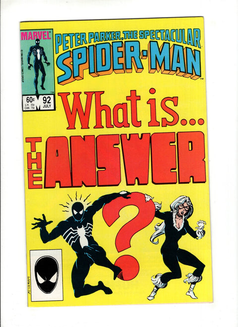 The Spectacular Spider-Man, Vol. 1 #92 (1984) 1st Answer   1st Answer  Buy & Sell Comics Online Comic Shop Toronto Canada