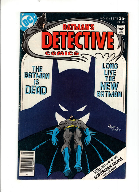 Detective Comics, Vol. 1 #472 (1977)      Buy & Sell Comics Online Comic Shop Toronto Canada