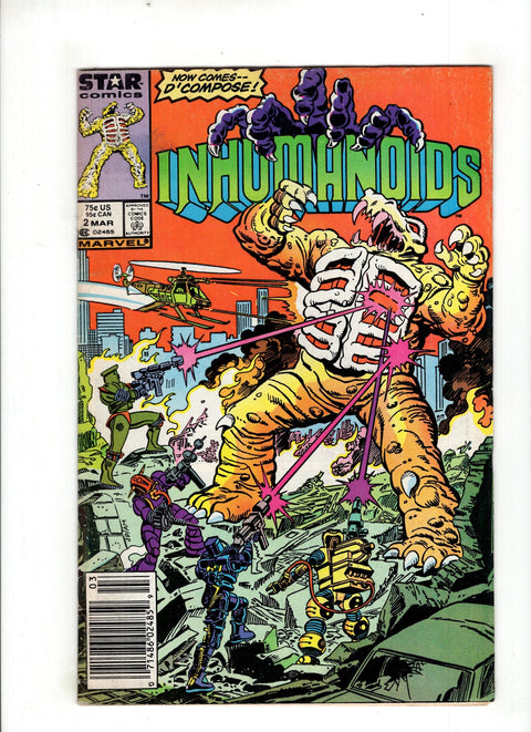 The Inhumanoids #2 (1987) Newsstand Edition   Newsstand Edition  Buy & Sell Comics Online Comic Shop Toronto Canada