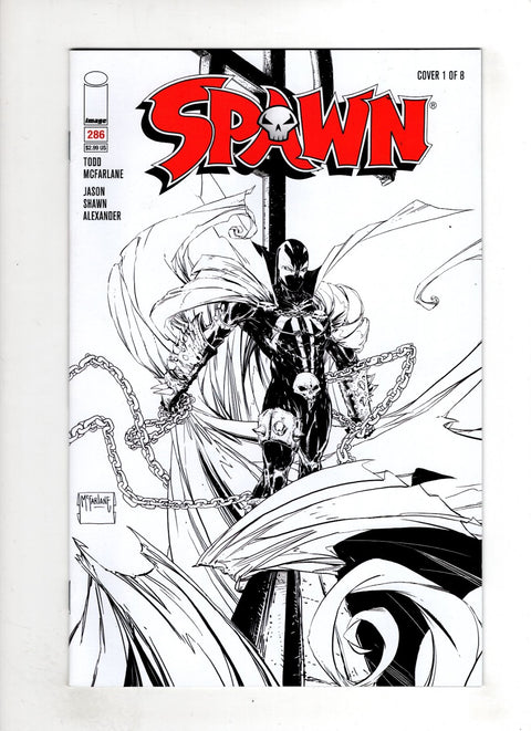 Spawn #286 (Cvr A) (2018) Todd McFarlane Black & White A Todd McFarlane Black & White  Buy & Sell Comics Online Comic Shop Toronto Canada