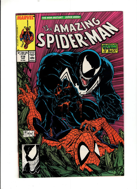 The Amazing Spider-Man, Vol. 1 #316 (1989) 1st Venom Cover   1st Venom Cover  Buy & Sell Comics Online Comic Shop Toronto Canada