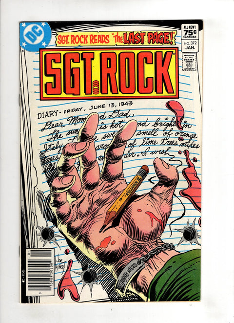 Sgt. Rock, Vol. 1 #372 (1982) Canadian Price Variant  Canadian Price Variant  Buy & Sell Comics Online Comic Shop Toronto Canada