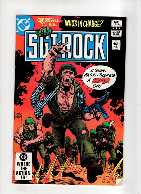 Sgt. Rock, Vol. 1 #362 (1982) Newsstand Edition  Newsstand Edition  Buy & Sell Comics Online Comic Shop Toronto Canada