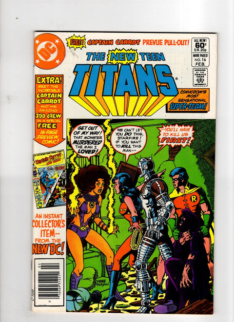 The New Teen Titans, Vol. 1 #16 (1982) 1st Captain Carrot   1st Captain Carrot  Buy & Sell Comics Online Comic Shop Toronto Canada