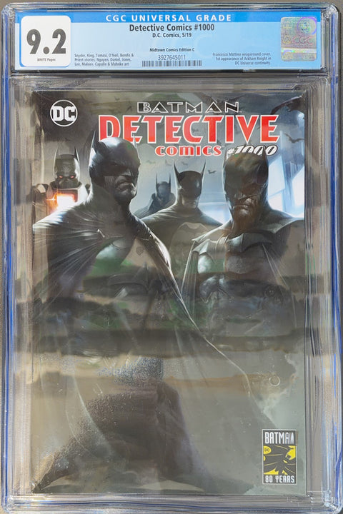 Detective Comics, Vol. 3 #1000 (CGC 9.2) (2019)  BD Midtown Comics Exclusive Francesco Mattina Variant Cover  Buy & Sell Comics Online Comic Shop Toronto Canada