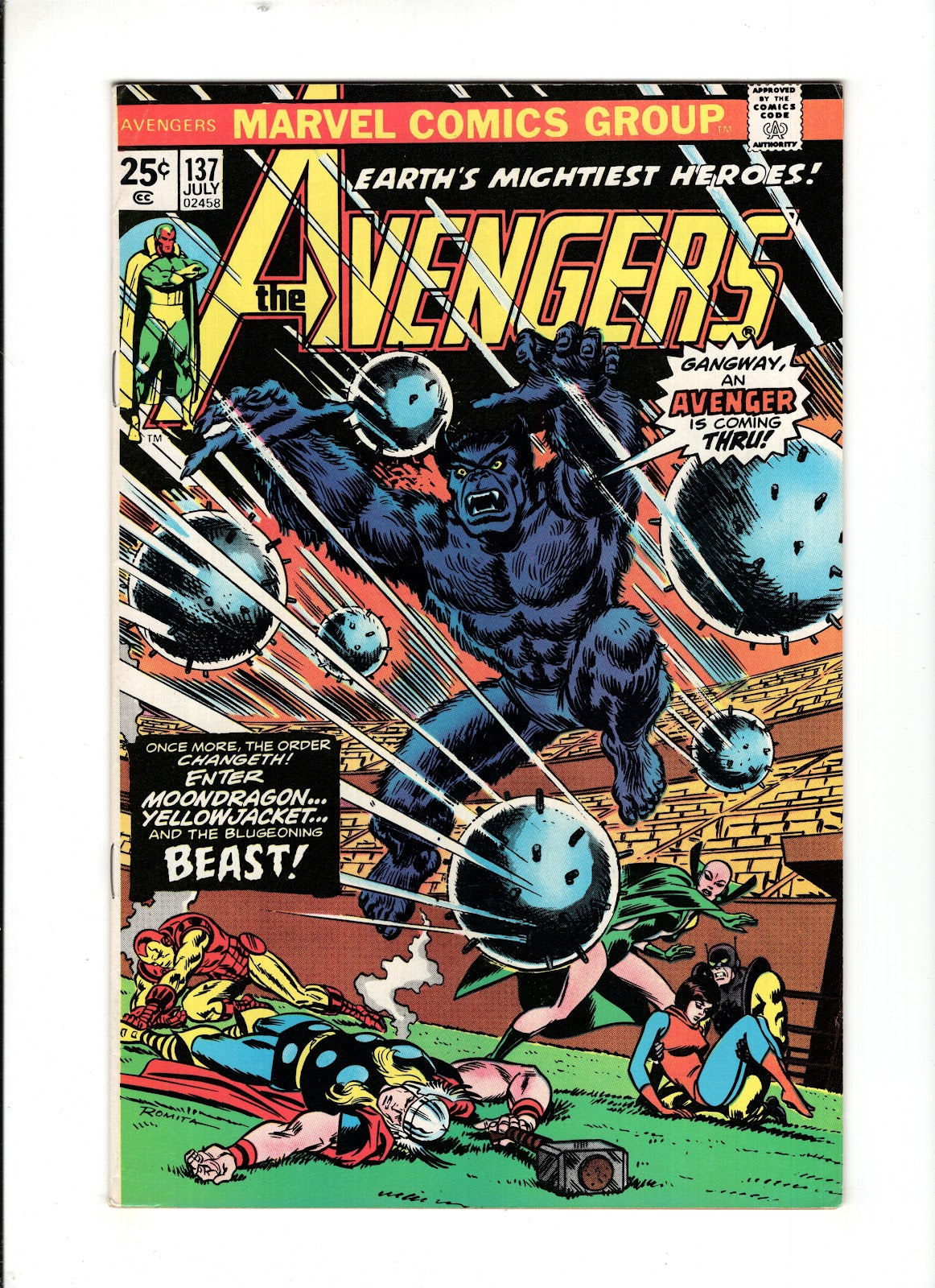 MARVEL アベンジャーズ The Avengers, Vol. 1 #137 (1975) Marvel Comics comics online in