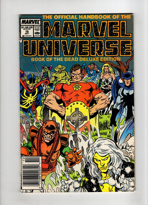 Official Handbook of the Marvel Universe: Deluxe Edition (Vol. 2) #18 (Cvr B) (1987) Newsstand Edition B Newsstand Edition  Buy & Sell Comics Online Comic Shop Toronto Canada