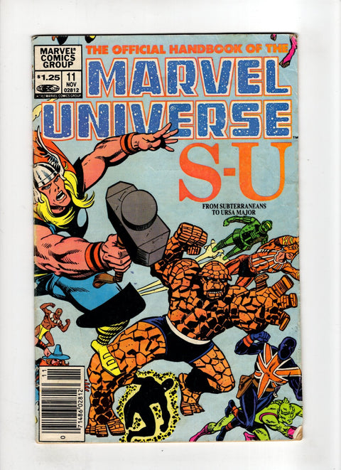 Official Handbook of the Marvel Universe, Vol. 1 #11 (Cvr B) (1983) Newsstand Edition B Newsstand Edition  Buy & Sell Comics Online Comic Shop Toronto Canada