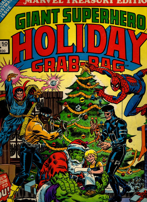 Marvel Treasury Edition #8 (1975) Giant Super-Hero Holiday Grab Bag  Giant Super-Hero Holiday Grab Bag  Buy & Sell Comics Online Comic Shop Toronto Canada