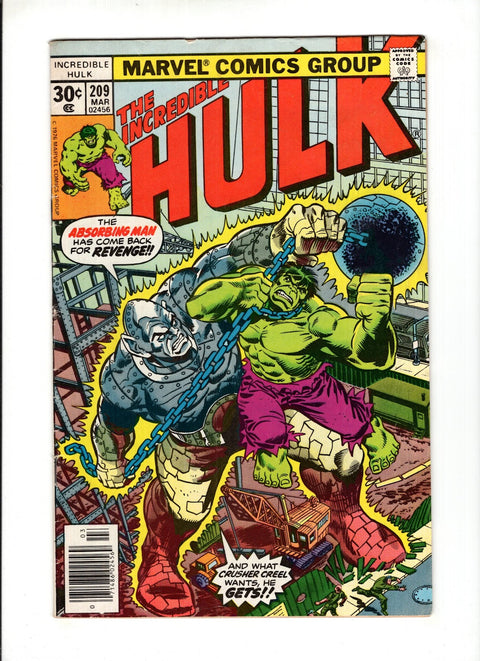 The Incredible Hulk, Vol. 1 #209 (1977)      Buy & Sell Comics Online Comic Shop Toronto Canada