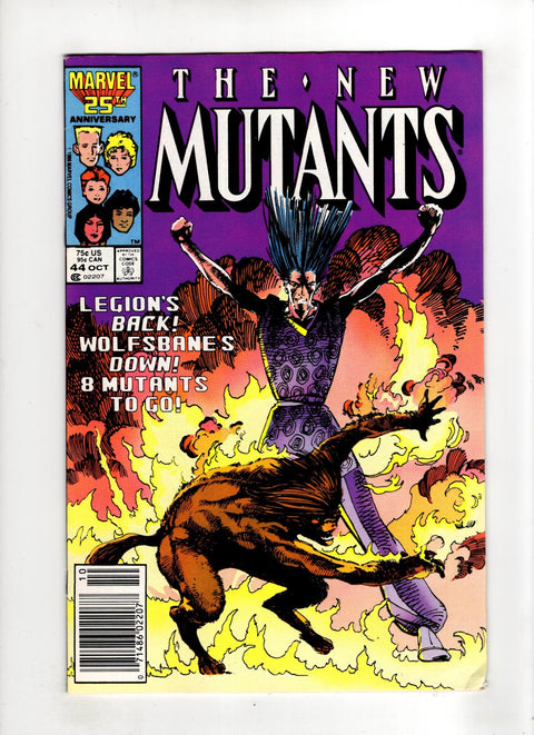 New Mutants, Vol. 1 #44 (1986) Newsstand Edition  Newsstand Edition  Buy & Sell Comics Online Comic Shop Toronto Canada