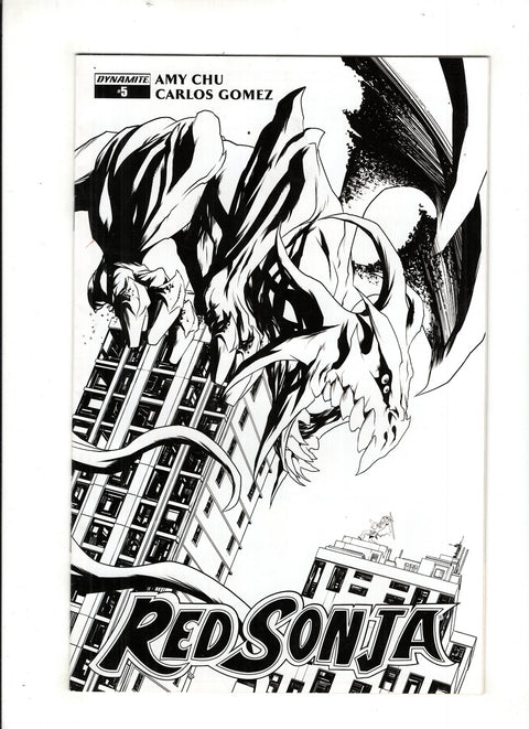 Red Sonja, Vol. 4 (Dynamite Entertainment) #5 (Cvr G) (2017) Incentive Mike McKone Black and White  G Incentive Mike McKone Black and White  Buy & Sell Comics Online Comic Shop Toronto Canada