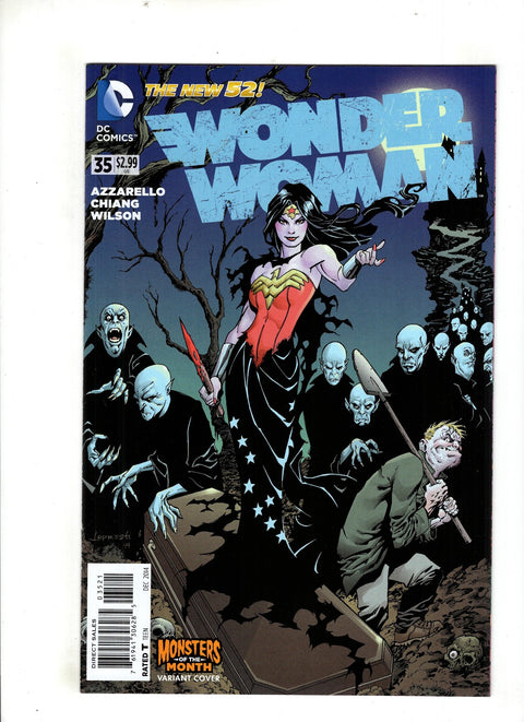 Wonder Woman, Vol. 4 #35 (Cvr B) (2014) Aaron Lopresti Monsters of the Month Variant  B Aaron Lopresti Monsters of the Month Variant  Buy & Sell Comics Online Comic Shop Toronto Canada