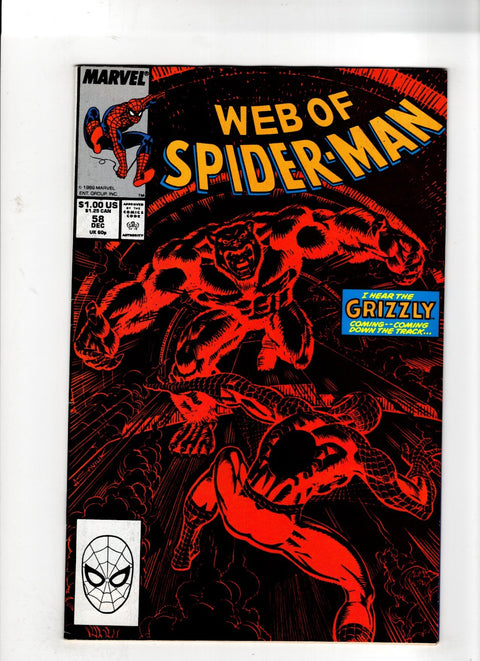 Web of Spider-Man, Vol. 1 #58 (1989)      Buy & Sell Comics Online Comic Shop Toronto Canada