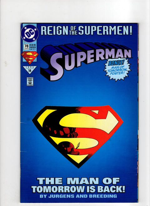 Superman, Vol. 2 #78 (1993) Collector's Edition   Collector's Edition  Buy & Sell Comics Online Comic Shop Toronto Canada