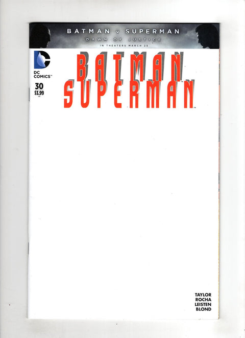 Batman / Superman, Vol. 1 #30 (Cvr F) (2016) Variant Blank F Variant Blank  Buy & Sell Comics Online Comic Shop Toronto Canada