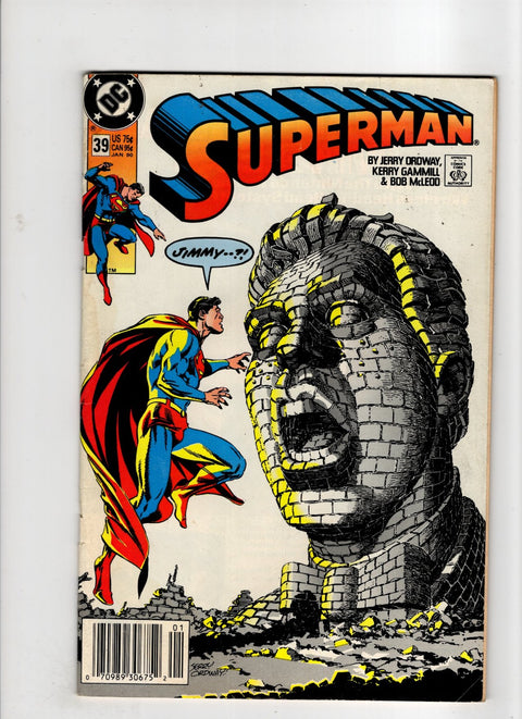 Superman, Vol. 2 #39 (1990) Newsstand Edition   Newsstand Edition  Buy & Sell Comics Online Comic Shop Toronto Canada
